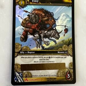 World of War Craft Tiny Unscratched Card
